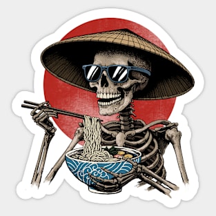 Eternal Noodle Feast: Skele-Ramen Delight Sticker